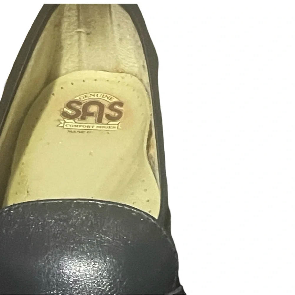 SAS Classic Soft Step‎ Handsewn Navy Blue Penny Loafers Slip On Womens 8
